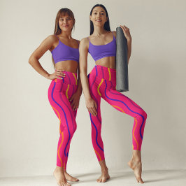 Gengi-Yoga-Ruptura Bonita Trabalhando Leggings Ros
