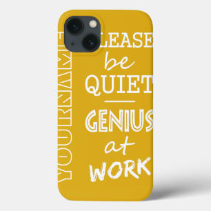 Gênio no trabalho - capas personalizadas de monog