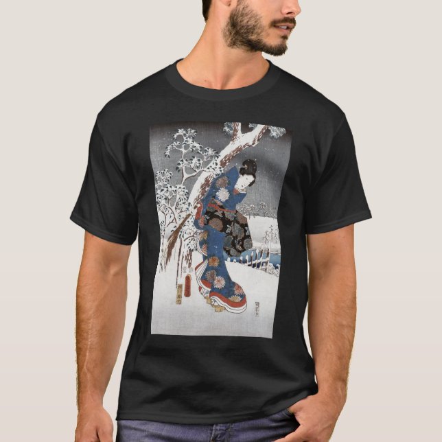 Genji moderno: Visão na camisa da neve 01 (Frente)