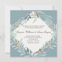 Gentil Botânico | Convite para Casamento Quadrado