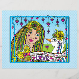 gentileza em Giving_Flat Paper Sheet 11"x8.5"