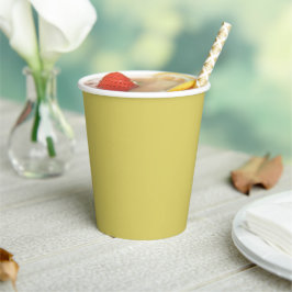 Gentle Warm Yellow Paper Cups