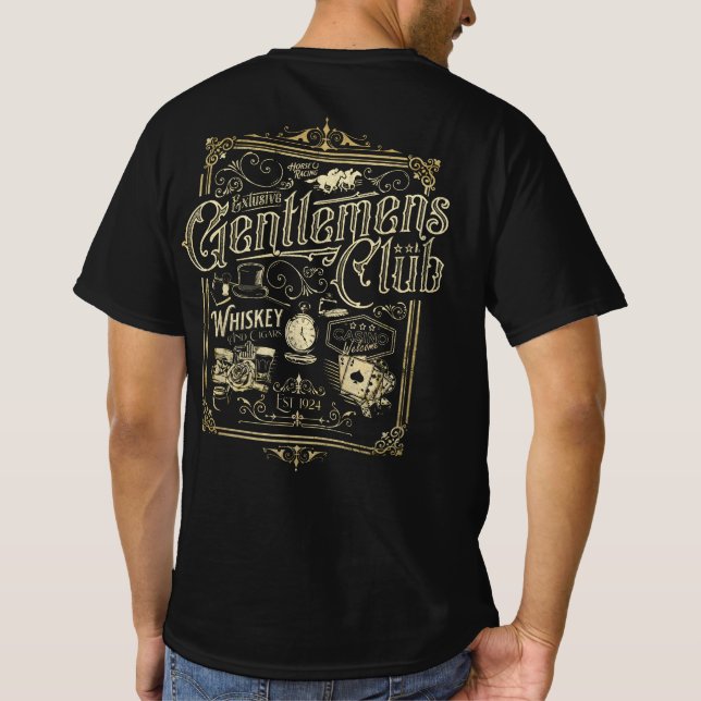 Gentlemen's Club Retro T-Shirt (Verso)