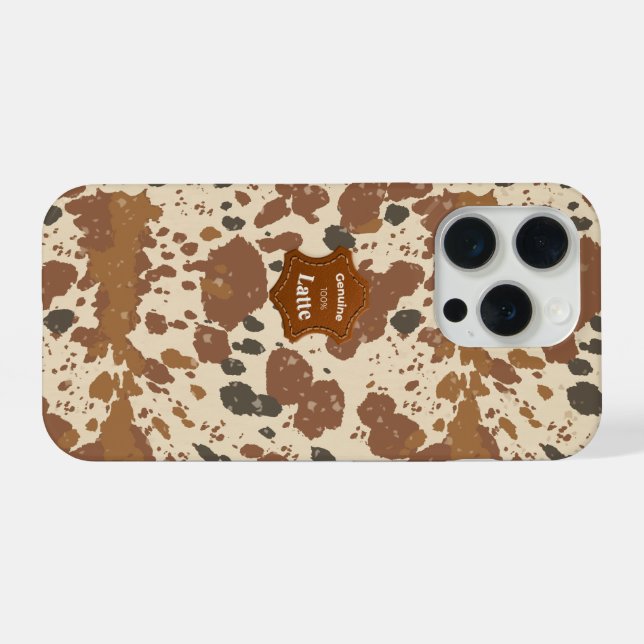 Genuine 100% Latte Mug | Cowhide Coffee Aesthetic (Verso Horizontal)