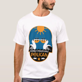 Genus Pelecanus Bird Art T-Shirt