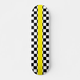 Geo Square Com Faixa Amarela Skateboard