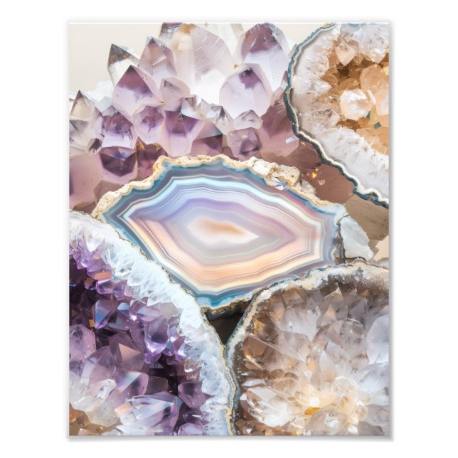 Geode Cristal| Poster de Foto de Cristal (Frente)