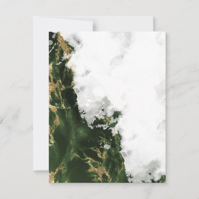 Geode de Aquarela Verde Esmeralda (Frente)