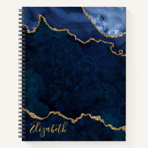 Geodo de Agregação de Marble Dourado Azul com Cor 