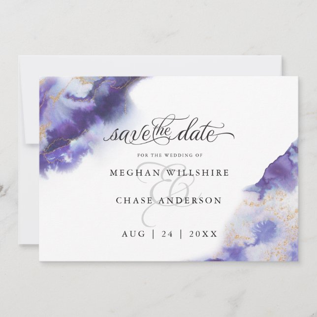 Geodo de Aquarela Moderno Ametist Barefoot™ (Frente)