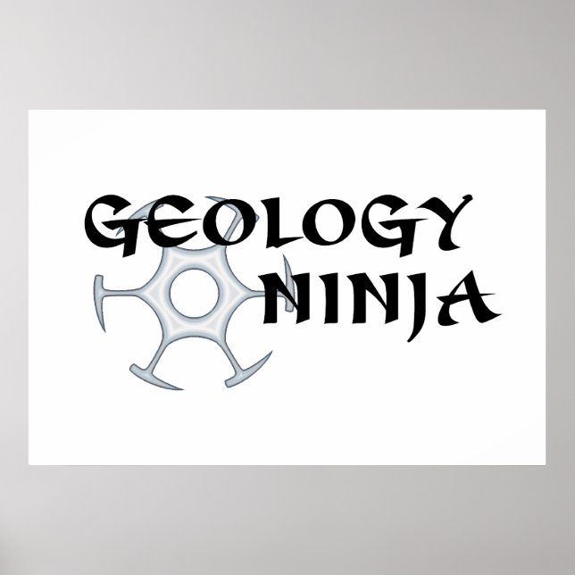 Geology Ninja Poster (Frente)
