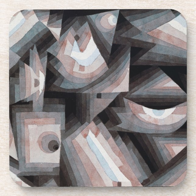 Geometria Crystal: Porta copos Inspirada na Klee (Frente)