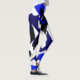 Geometria de Abstrato de Arte Funky Leggings Inúte