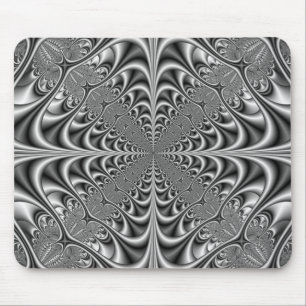 Geometria Gótica no Mousepad Monocromático