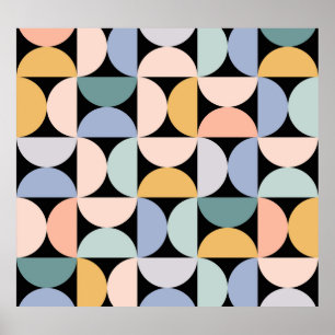 Geometria mínima: Poster Trabalho de arte escandin