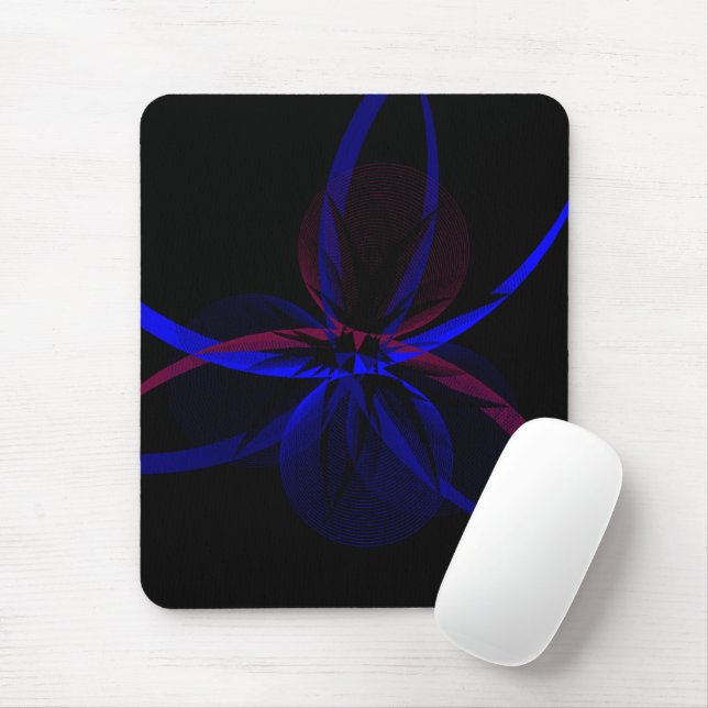 Geometric Abstraction Mouse Pad (Com mouse)