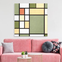 Geometric Harmony – Earth Zen Canvas Print