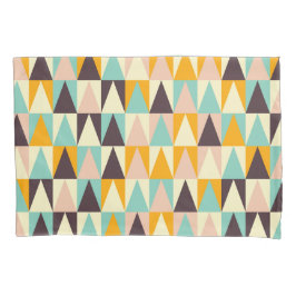 Geometric pattern of multi-colored triangles 