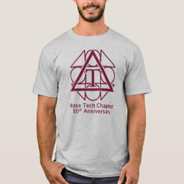 "Geométrico aumentou" o 50th t-shirt do