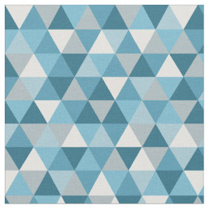 Geométrico Azul Moderno   Tecido