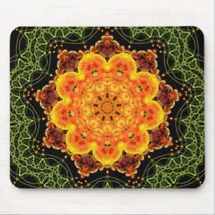 Geométrico Sunflower Mandala Mousepad