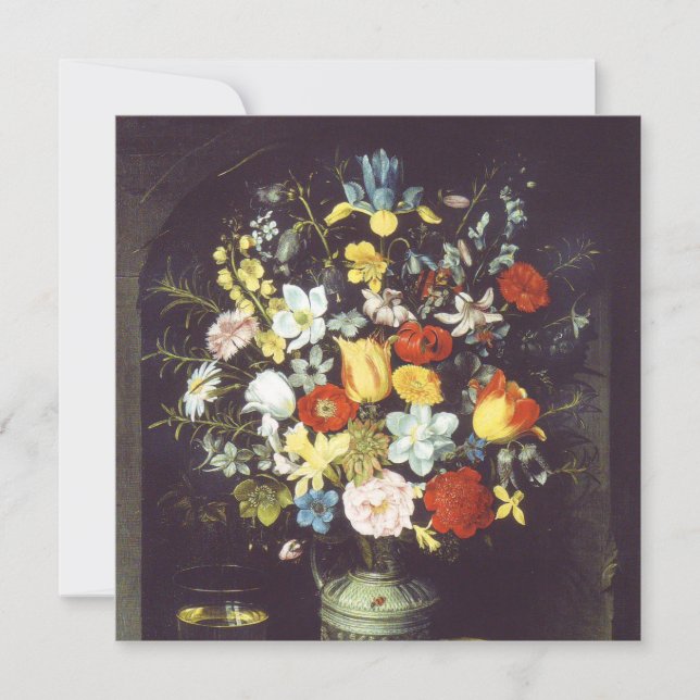 Georg Flegel Grande pedaço de flores (em nicho) (Frente)