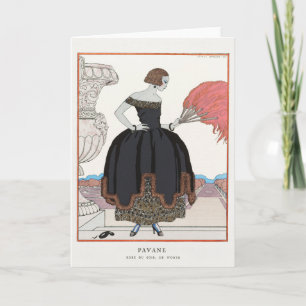 George Barbier, Cartão de Agradecimento Art Déco