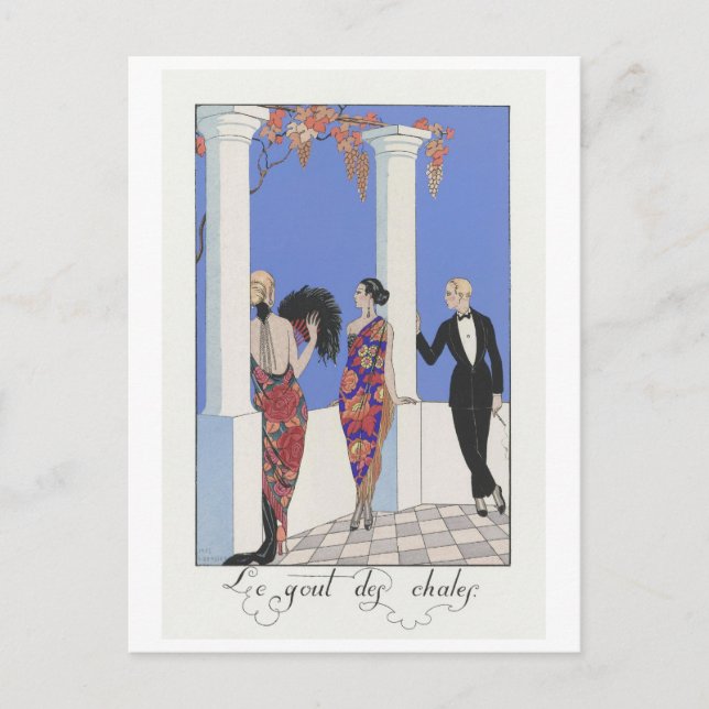 George Barbier, cartão postal Art Déco (Frente)