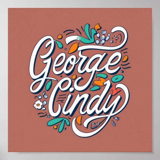George e Cindy Poster (Frente)