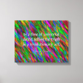 George Orwell Citação, Canvas de Arte Impressão