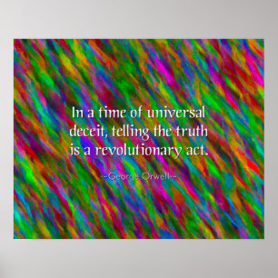 George Orwell citando Poster Inspiration