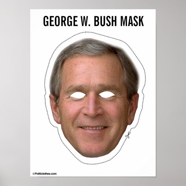 George W. Bush Mask Poster (Frente)