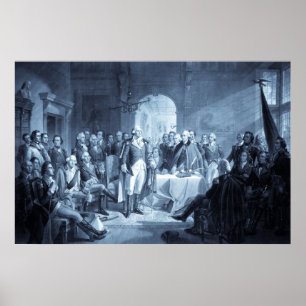 George Washington e seu impressão dos generais