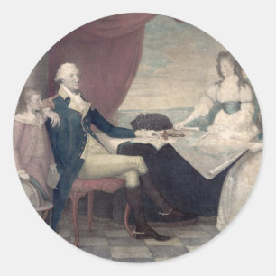 George Washington e seus adesivos familiares