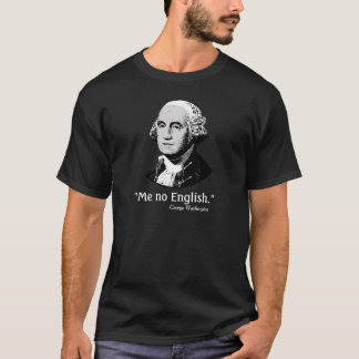 George Washington mim nenhuma camisa inglesa