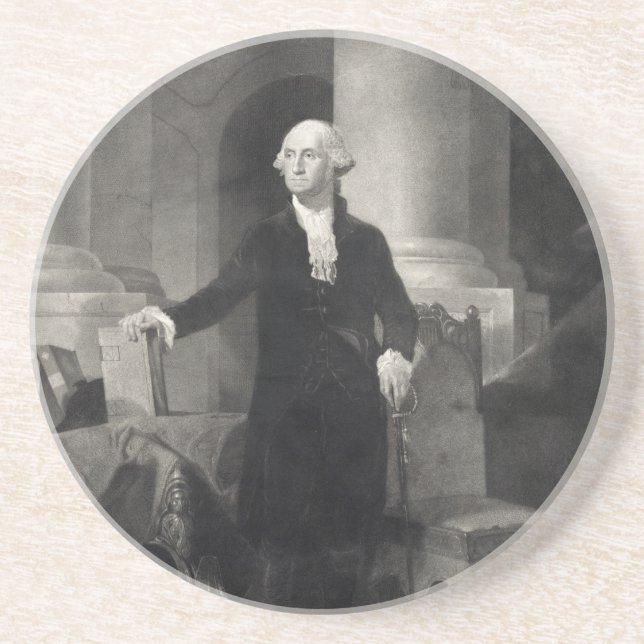 George Washington Portrait porta copos (Frente)