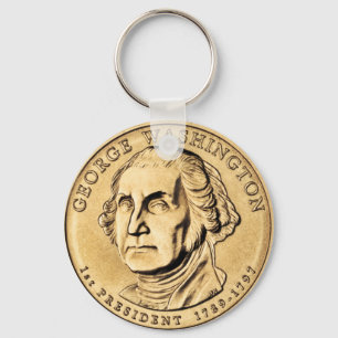 George Washington Presidente $1 Chaveiro de Moedas