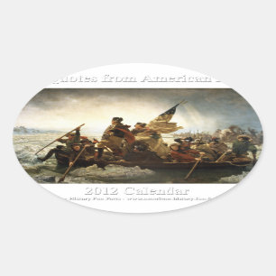 George Washington que cruza a etiqueta de Delaware