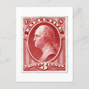 George Washington Três Centavos Cartão postal amer