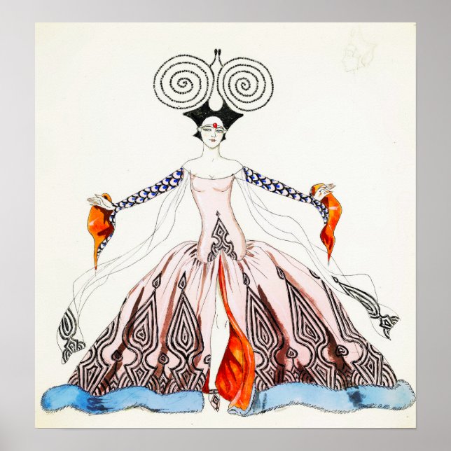 Georges Barbier Art Deco Fashion Poster (Frente)