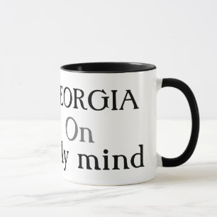 Geórgia em minha caneca de café da mente