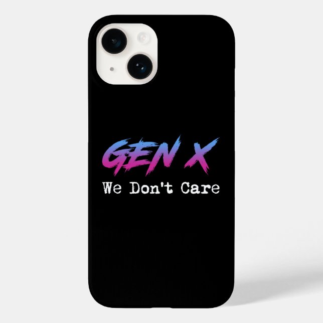 Geração X - Não Nos Importamos (Verso)