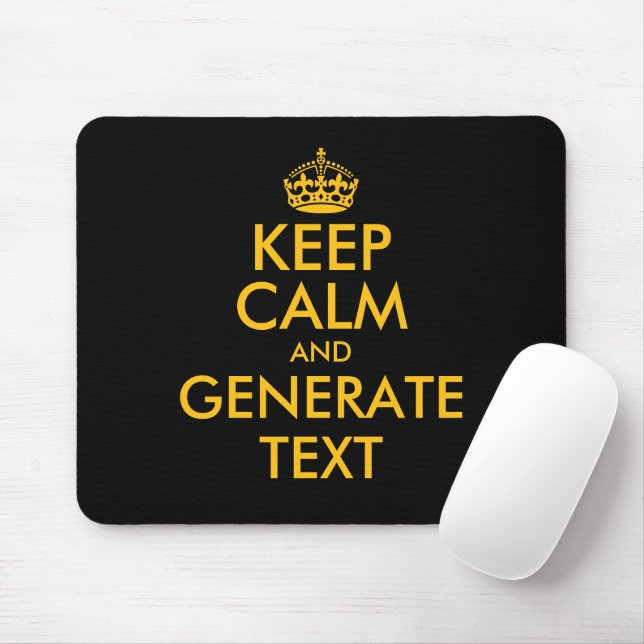 Gerador de impressão de mouse pad personalizado pa (Com mouse)