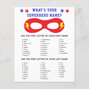Gerador de Nome de Super-Herói Jogo