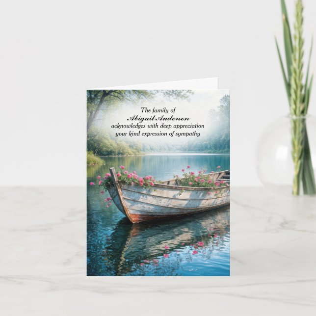 Gerânios Em Cartões de agradecimentos De Simpatia  (Frente)