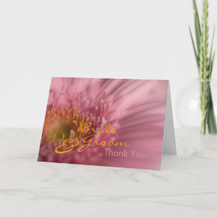 Gerbera Rosa • Cartão de Agradecimento