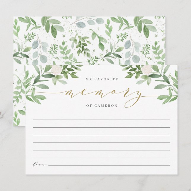 Gerenciar Simples Meu Chá de panela de Memória Fav (Frente/Verso)