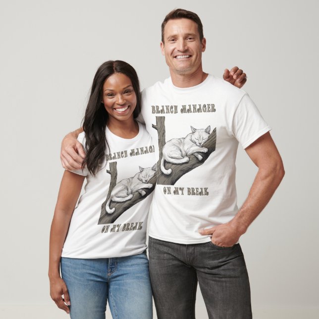 Gerente de Ramificação - Camiseta de Gatos (Unissex)