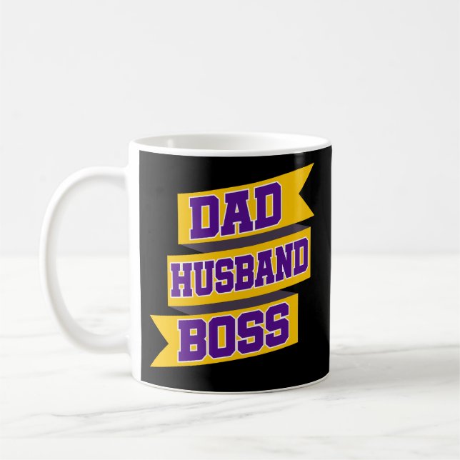 Gerente masculino engraçado da caneca de café do (Esquerda)