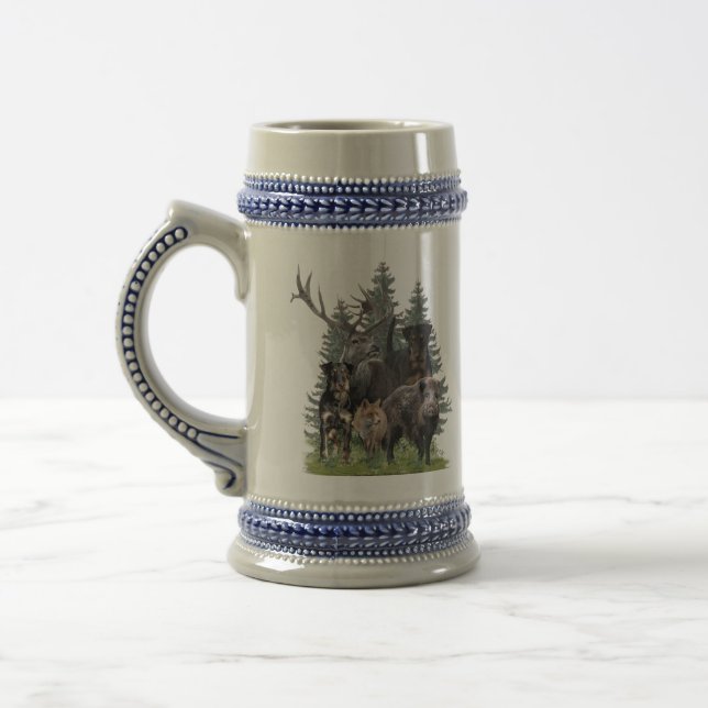 German Hunting Terrier (Jagdterrier)    Beer Stein (Esquerda)